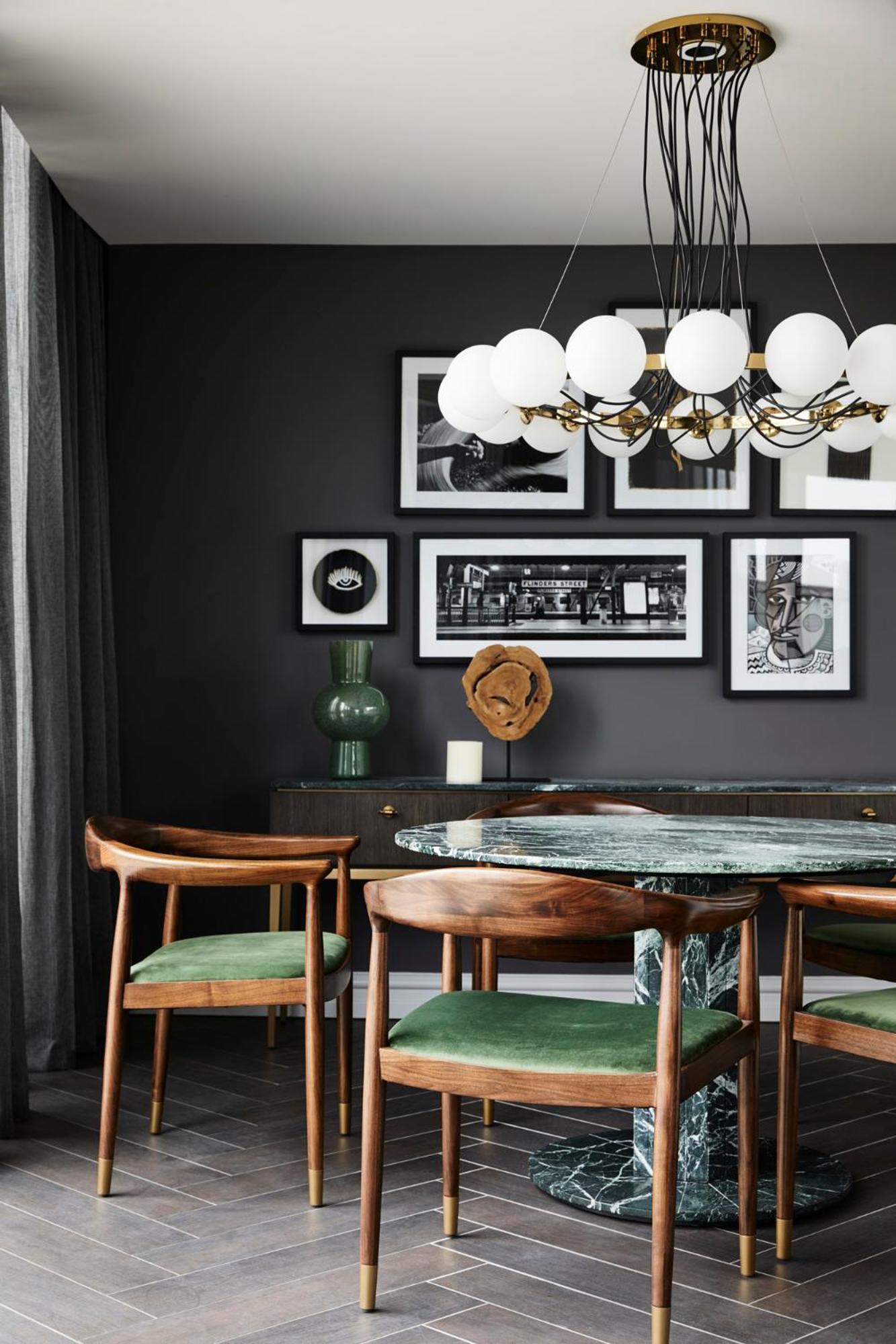 Hotel Chadstone Melbourne Mgallery Collection Kültér fotó A dining room with a dark gray wall